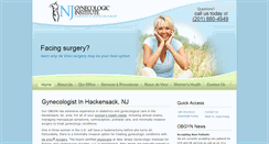 Desktop Screenshot of newjerseygynsurgery.com